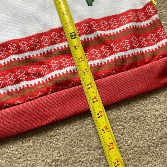 Ugly Christmas Sweater Yellow Snow Merry Christmas Holiday Red Mens Large NEW - Picture 10 of 12
